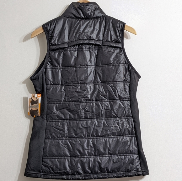 Women's Black Quilted Vest, Size Medium - Picture 2 of 5